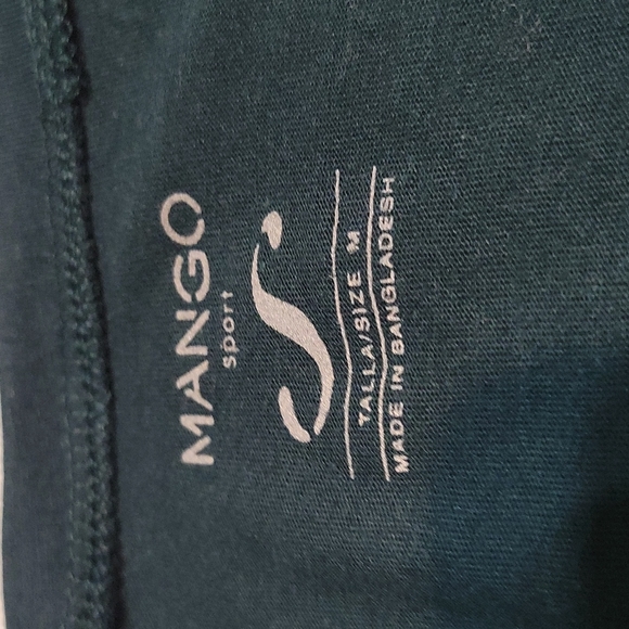 Mango sport dark green over sized tshirt women's medium - Picture 5 of 6